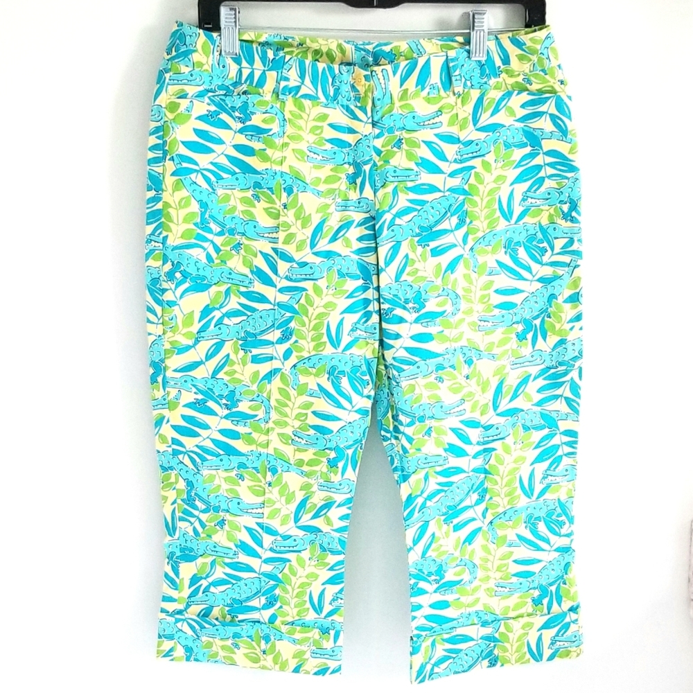 Lilly Pulitzer crop pants alligator size 4